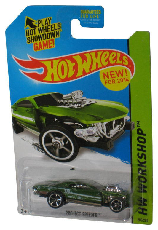 Hot Wheels HW Workshop (2014) Green Project Speeder Toy Car 205/250