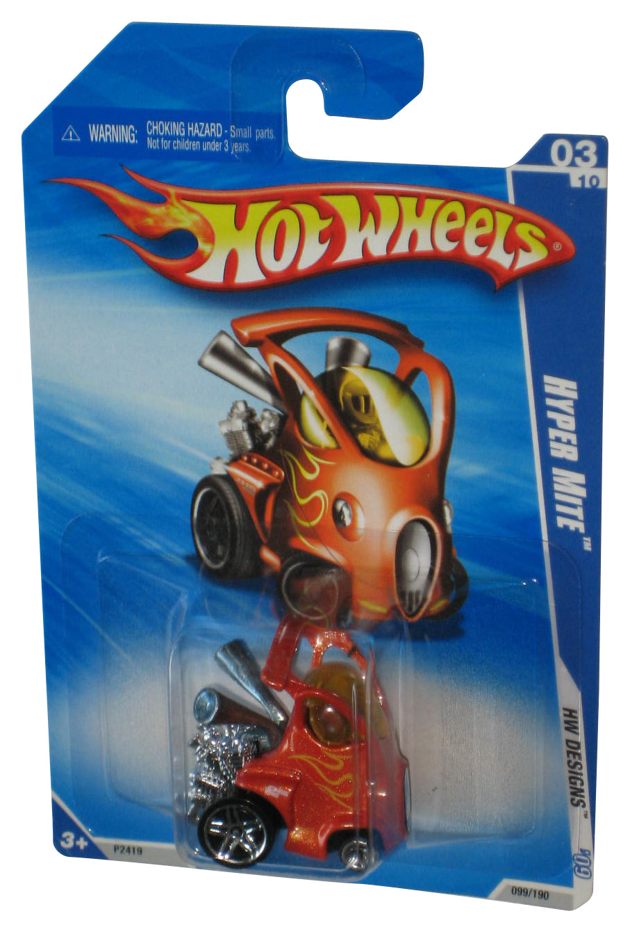 Hot Wheels HW Designs '09 03/10 Orange Hyper Mite Toy Car 099/190