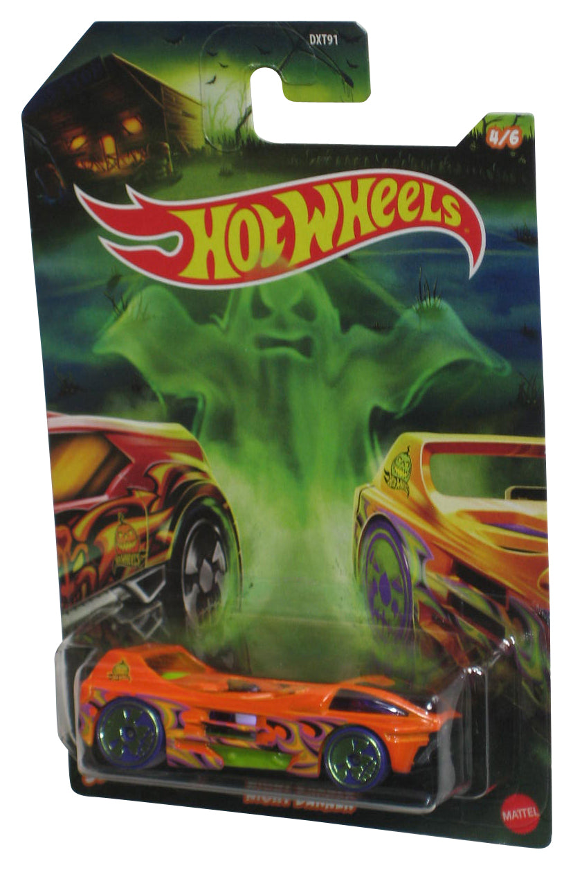 Hot Wheels Halloween (2019) Orange Night Burner Toy Car 4/6