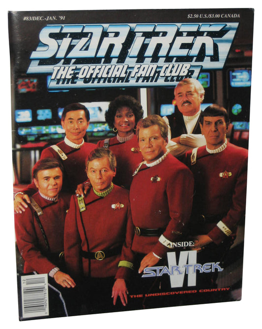 Star Trek The Official Fan Club Dec.-Jan. '91 Magazine Book #83