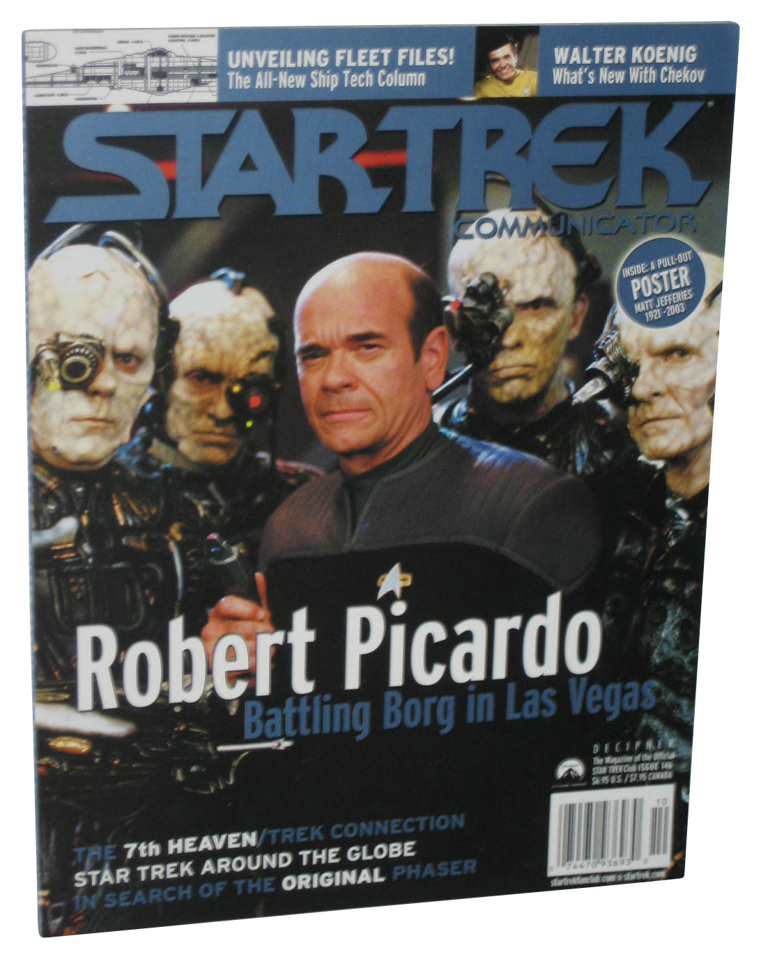 Star Trek Communicator (2003) Magazine Book Issue #146 w/ Matt Jefferies Pull-Out Poster