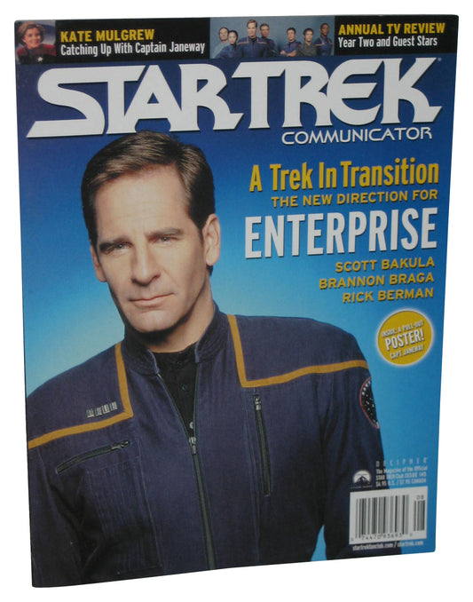 Star Trek Communicator (2003) Magazine Book Issue #145 w/ Capt. Janeway Pull-Out Poster