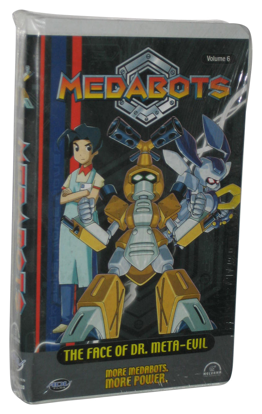 Medabots Face of Dr. Meta-Evil Volume 6 ADV Films (2002) Animated VHS Tape