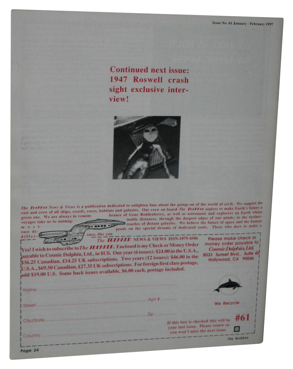 The Trekker January-February 1997 News & Views Magazine Book Issue #61