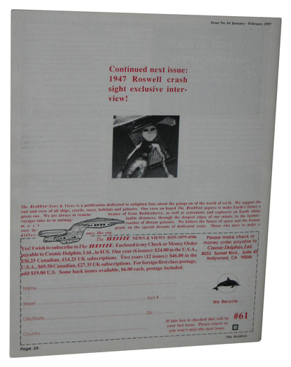 The Trekker January-February 1997 News & Views Magazine Book Issue #61