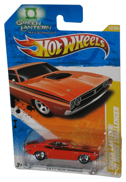 Hot Wheels 2011 New Models 12/50 Orange Green Lantern '71 Dodge Challenger Toy Car 12/244