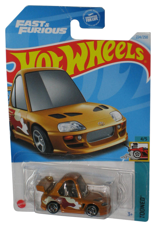 Hot Wheels Fast & Furious Tooned Orange '94 Toyota Supra Toy Car 224/250