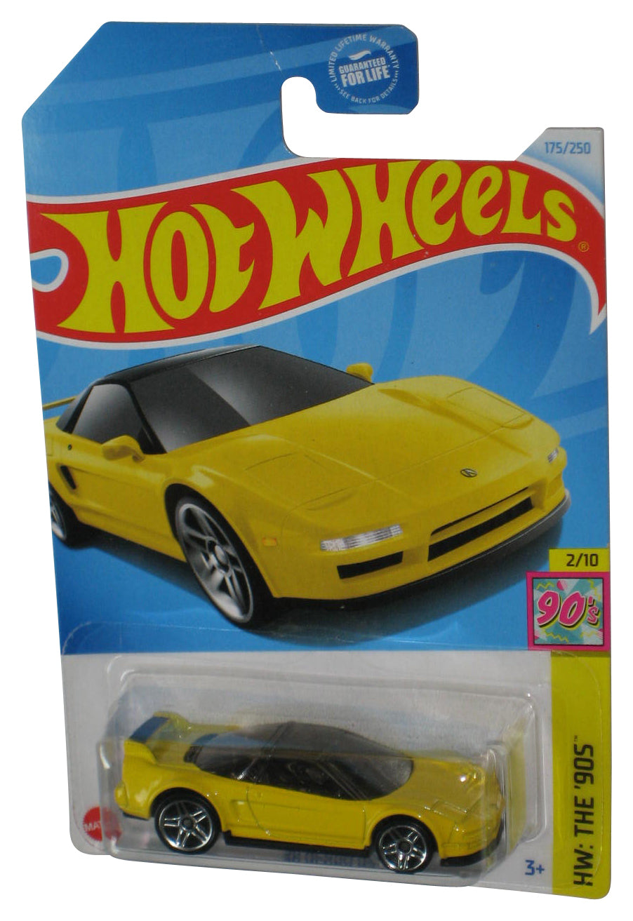 Hot Wheels HW The 90's 2/10 (2021) Yellow '90 Acura NSX Toy Car 175/250