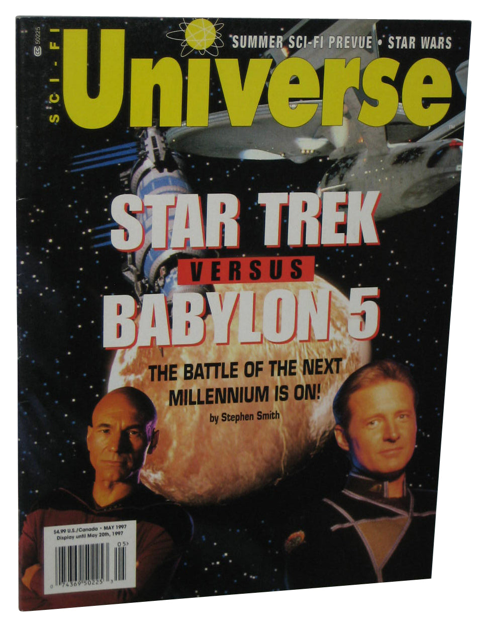 Sci-Fi Universe Star Trek Versus Babylon 5 May 1997 Magazine Book