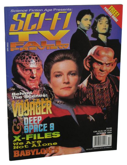Science Fiction Age Sci-Fi TV Fall Preview October 1995 Magazine Book w/ Poster