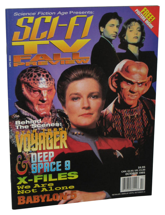 Science Fiction Age Sci-Fi TV Fall Preview October 1995 Magazine Book w/ Poster