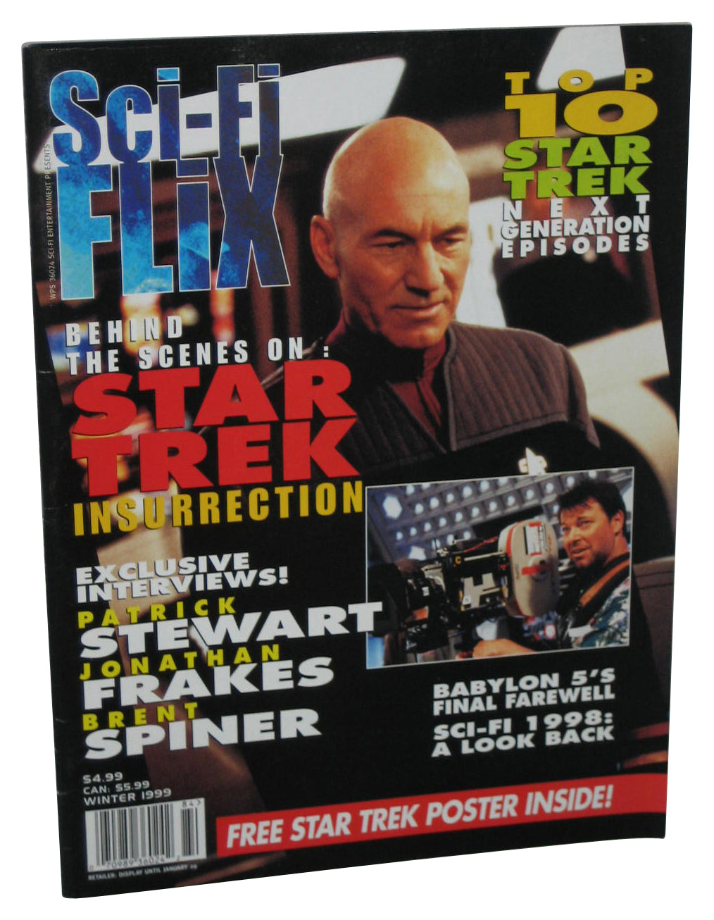 Sci-Fi Flix Star Trek Next Generation Top Episodes Winter 1999 Magazine Book