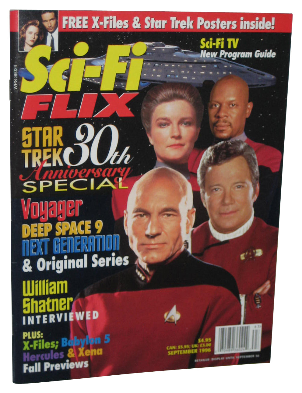 Sci-Fi Flix Star Trek Next 30th Anniversary Special September 1996 Magazine Book w/ Posters