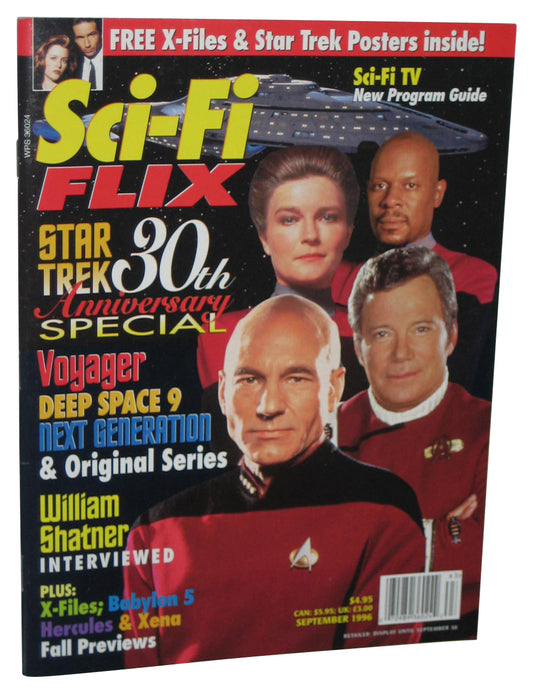Sci-Fi Flix Star Trek Next 30th Anniversary Special September 1996 Magazine Book w/ Posters