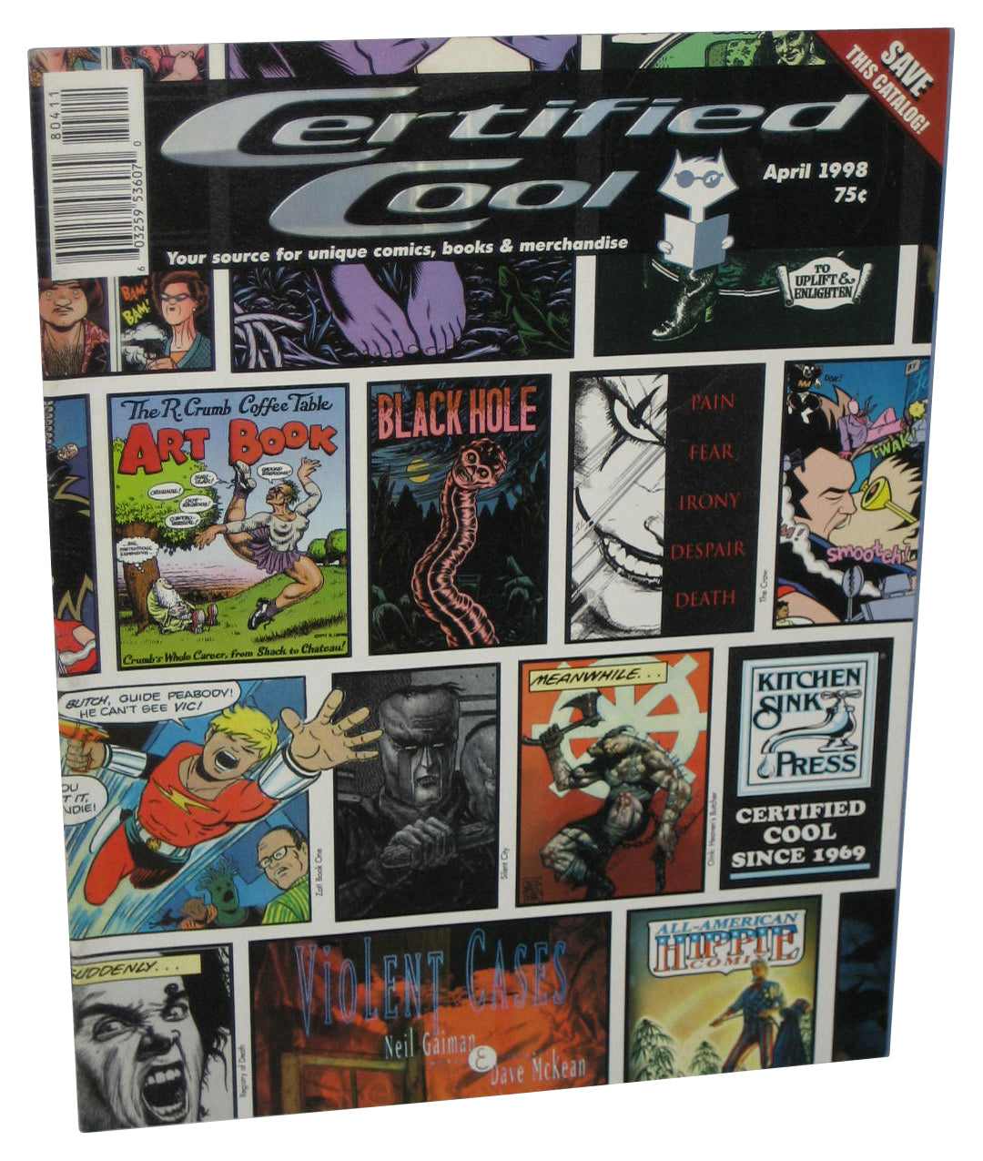 Certified Cool April 1998 Comics Book & Merchandise Catalog Magazine Book