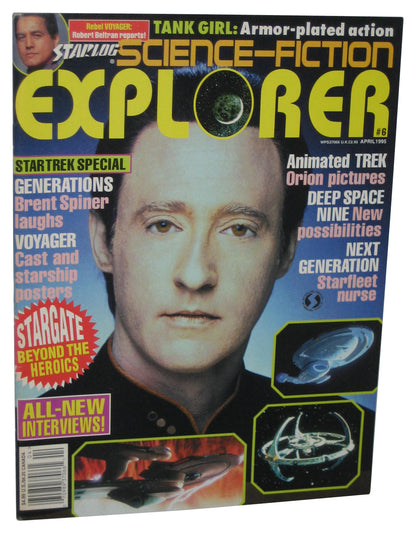 Starlog Science-Fiction Explorer April 1995 Magazine Book #6 - (Star Trek Data Cover)