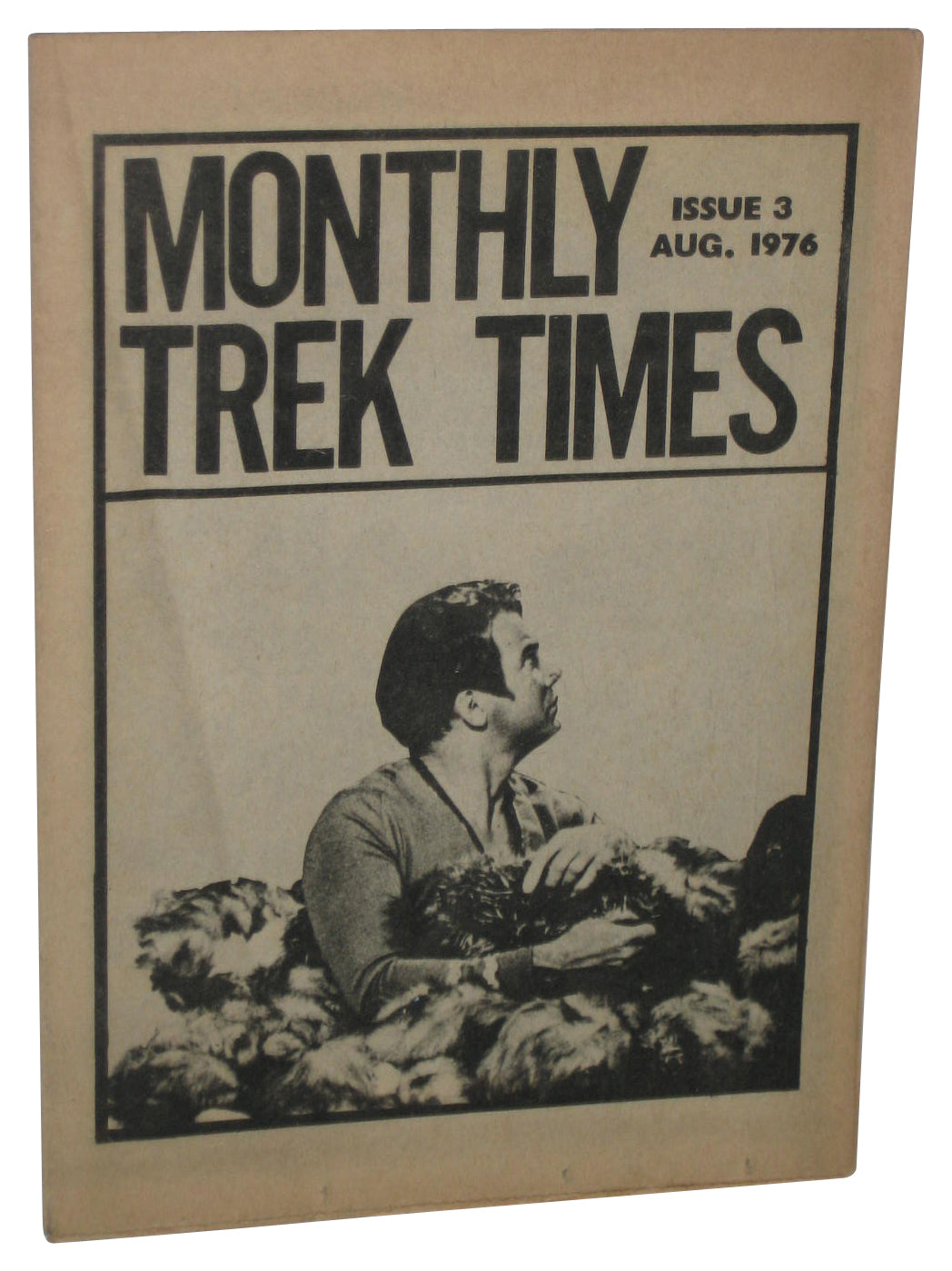 Star Trek Monthly Times Aug. 1976 Issue #3 Newsletter Vintage Book - (Light Crease)