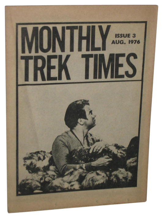 Star Trek Monthly Times Aug. 1976 Issue #3 Newsletter Vintage Book - (Light Crease)