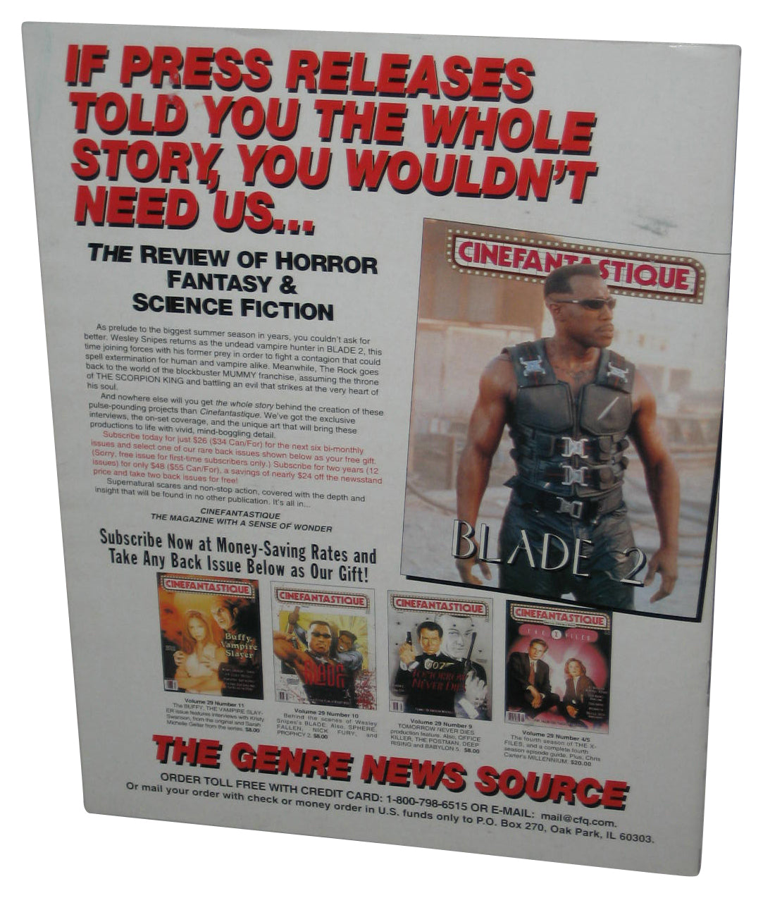 Cinefantastique February 2002 Star Trek Trekapalooza Magazine Book Vol. 34 No. 1