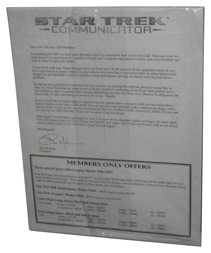 Star Trek Communicator Jan / Feb. 1997 Official Magazine Book Issue #110