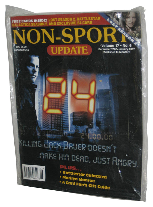 Non-Sport Update Magazine Book Vol. 17 No. 6 w/ Free Cards - (TV Series 24 Jack Buaer Cover)