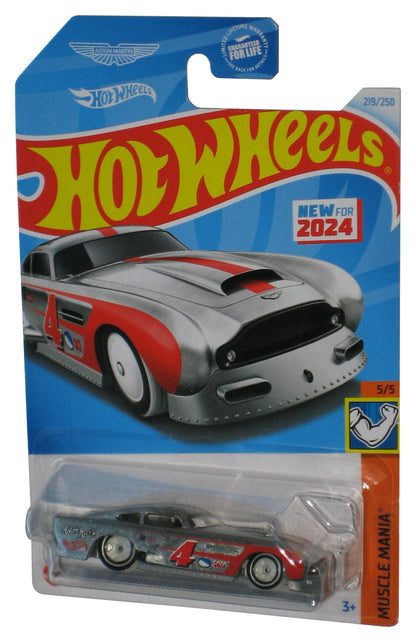 Hot Wheels Muscle Mania 5/5 (2024) Silver Aston Martin DB4GT High-Speed Edition Toy Car 219/250