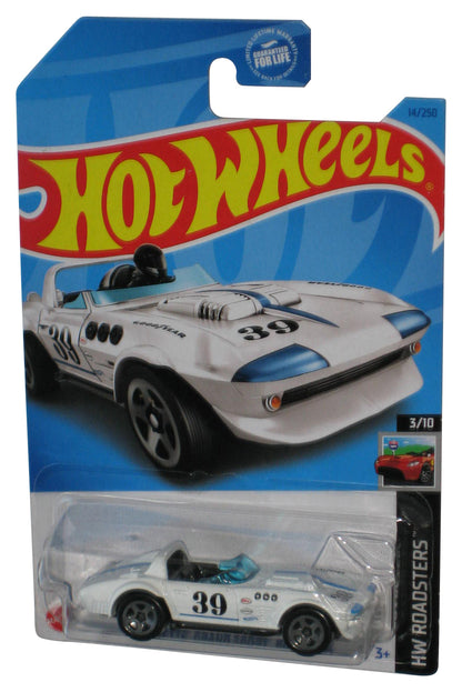 Hot Wheels HW Roadsters 3/10 (2021) White Corvette Grand Sport Roadster Toy Car 14/250