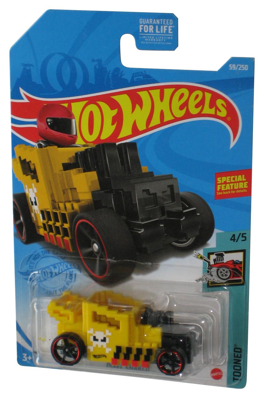 Hot Wheels Tooned 4/5 (2020) Yellow Pixel Shaker Toy Car 59/250