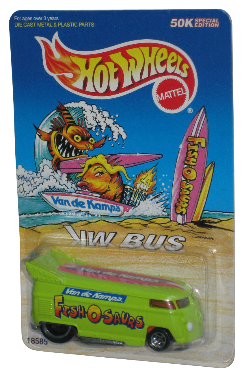 Hot Wheels 50K Special Edition (1997) VW Bus Green Fish-O-Saurs Toy