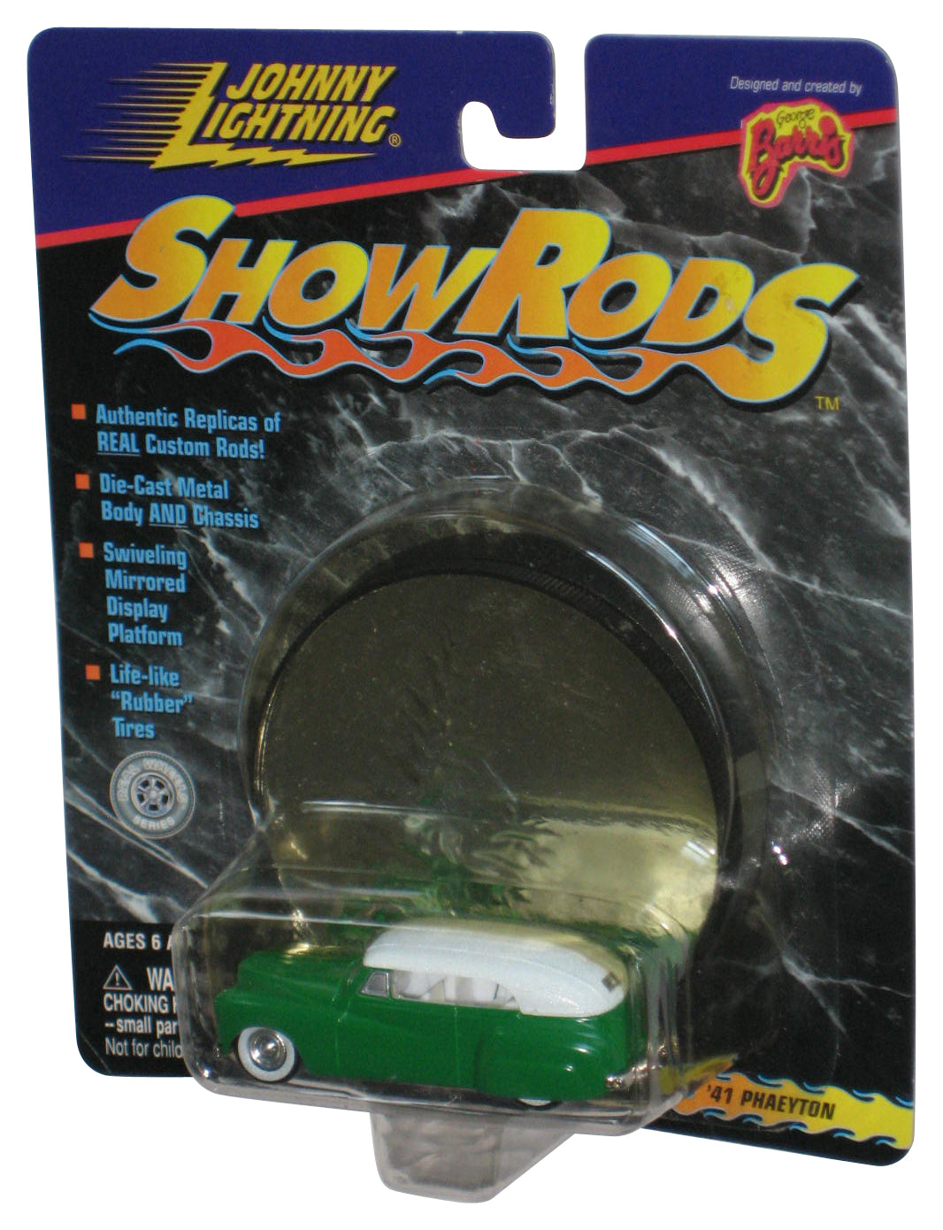 Johnny Lightning ShowRods '41 Phaeyton George Barris Green Toy Car