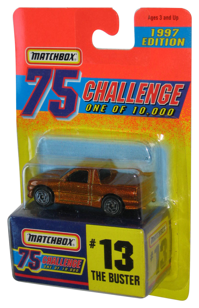 Matchbox 75 Challenge 1997 The Buster Gold Toy Truck #13