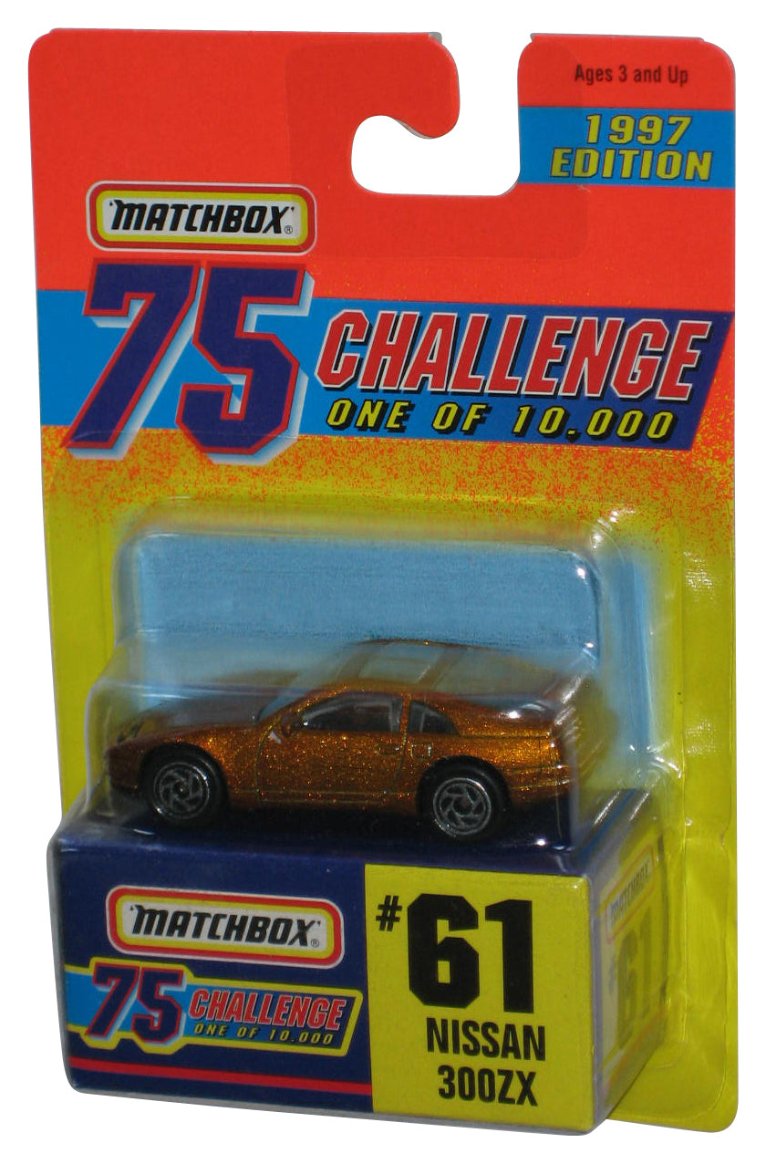 Matchbox 75 Challenge 1997 Nissan 300ZX Gold Toy Car #61