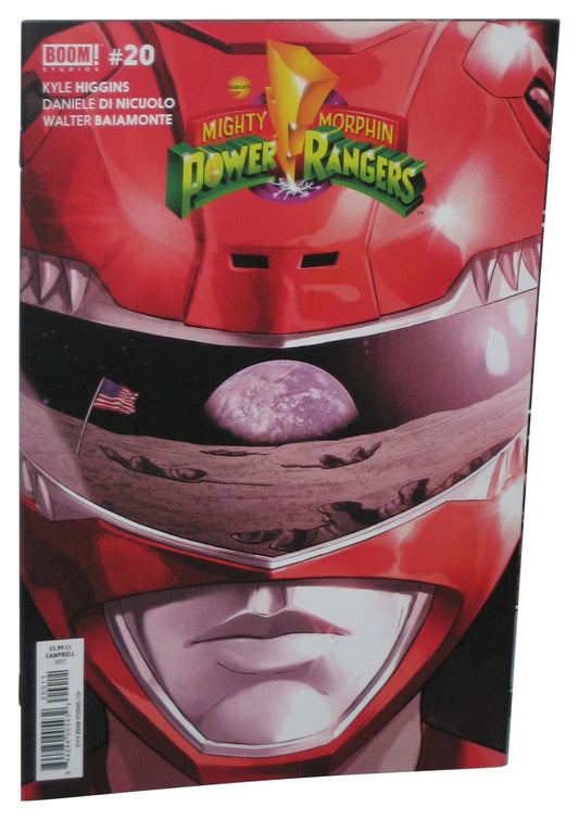 Mighty Morphin Power Rangers Boom Red Ranger Face Cover Comic Book #20