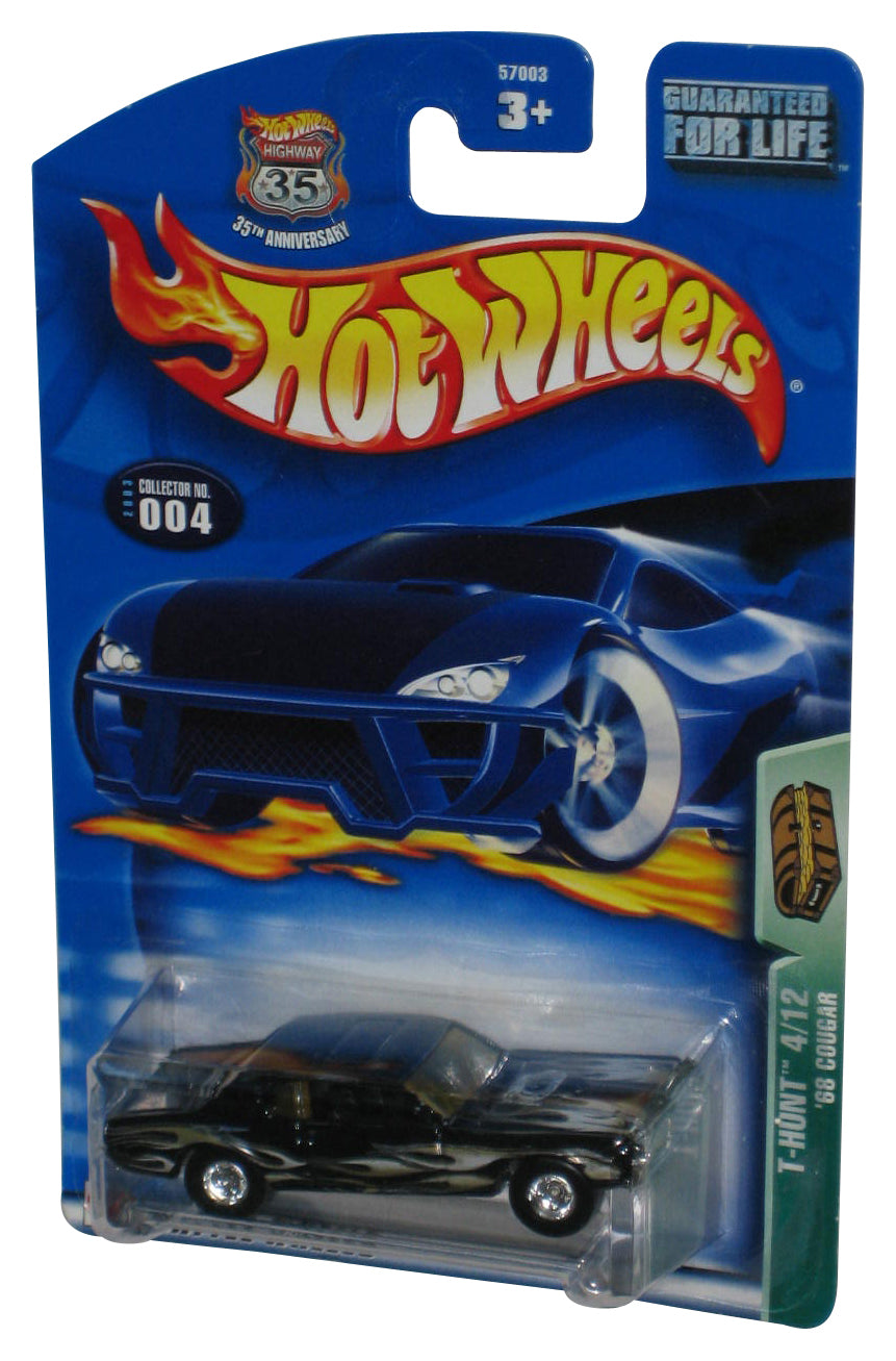 Hot Wheels T-Hunt 4/12 (2003) Black '68 Cougar Collector Toy Car #004