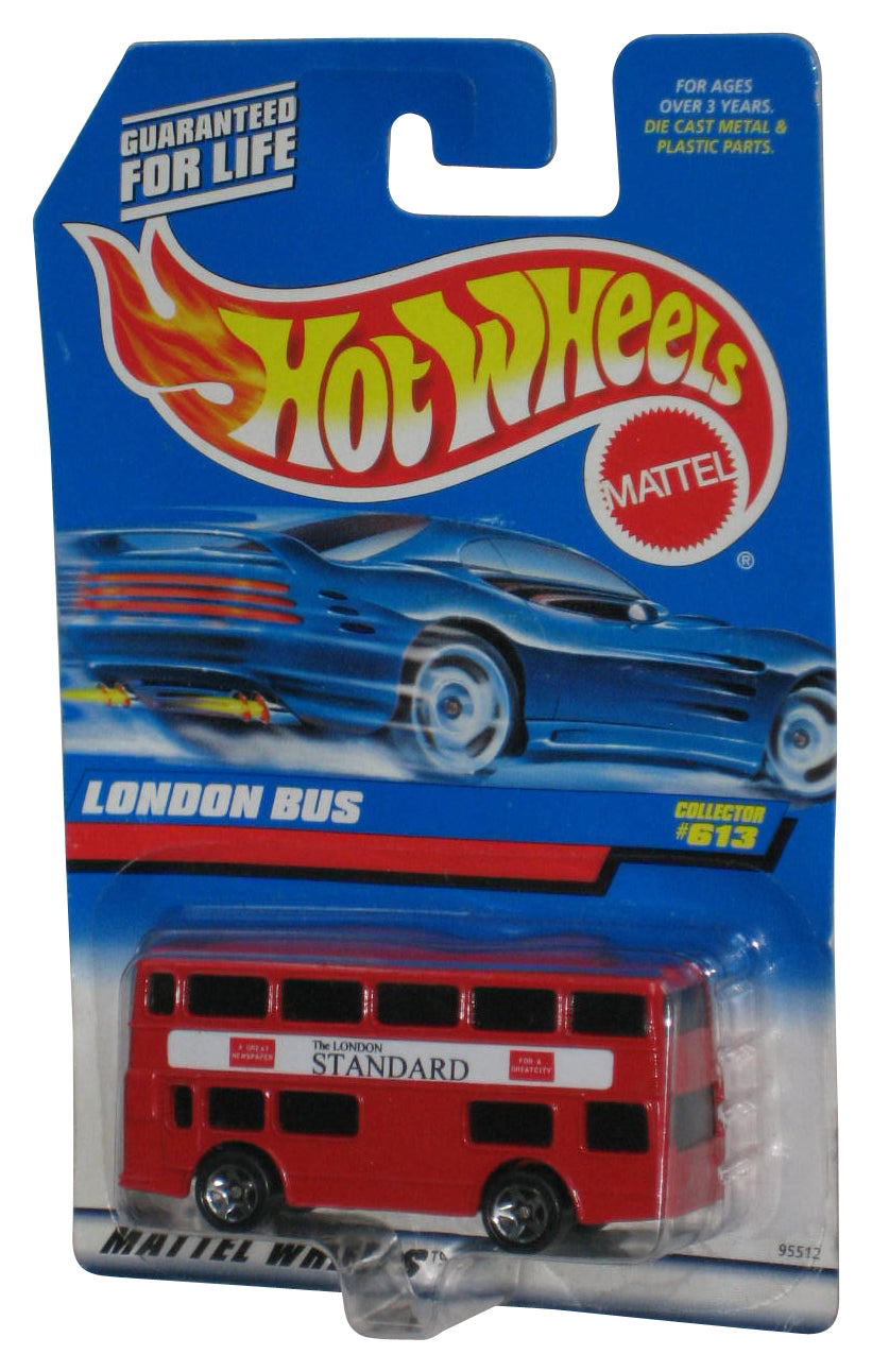 Hot Wheels London Bus (1996) Mattel Red Collector Toy #613