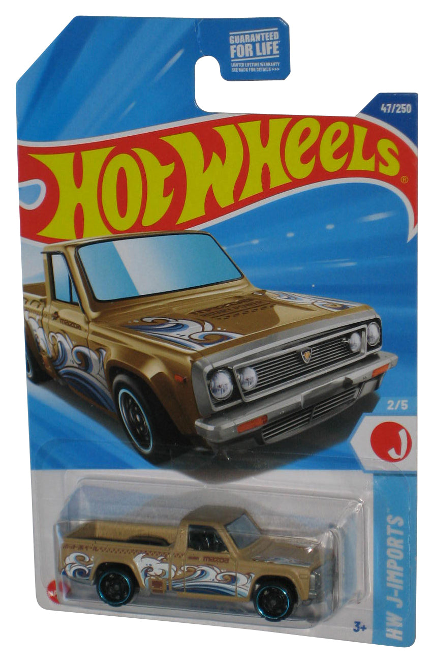 Hot Wheels HW J-Imports 2/5 (2024) Gold Mazda Repu Toy Truck 47/250
