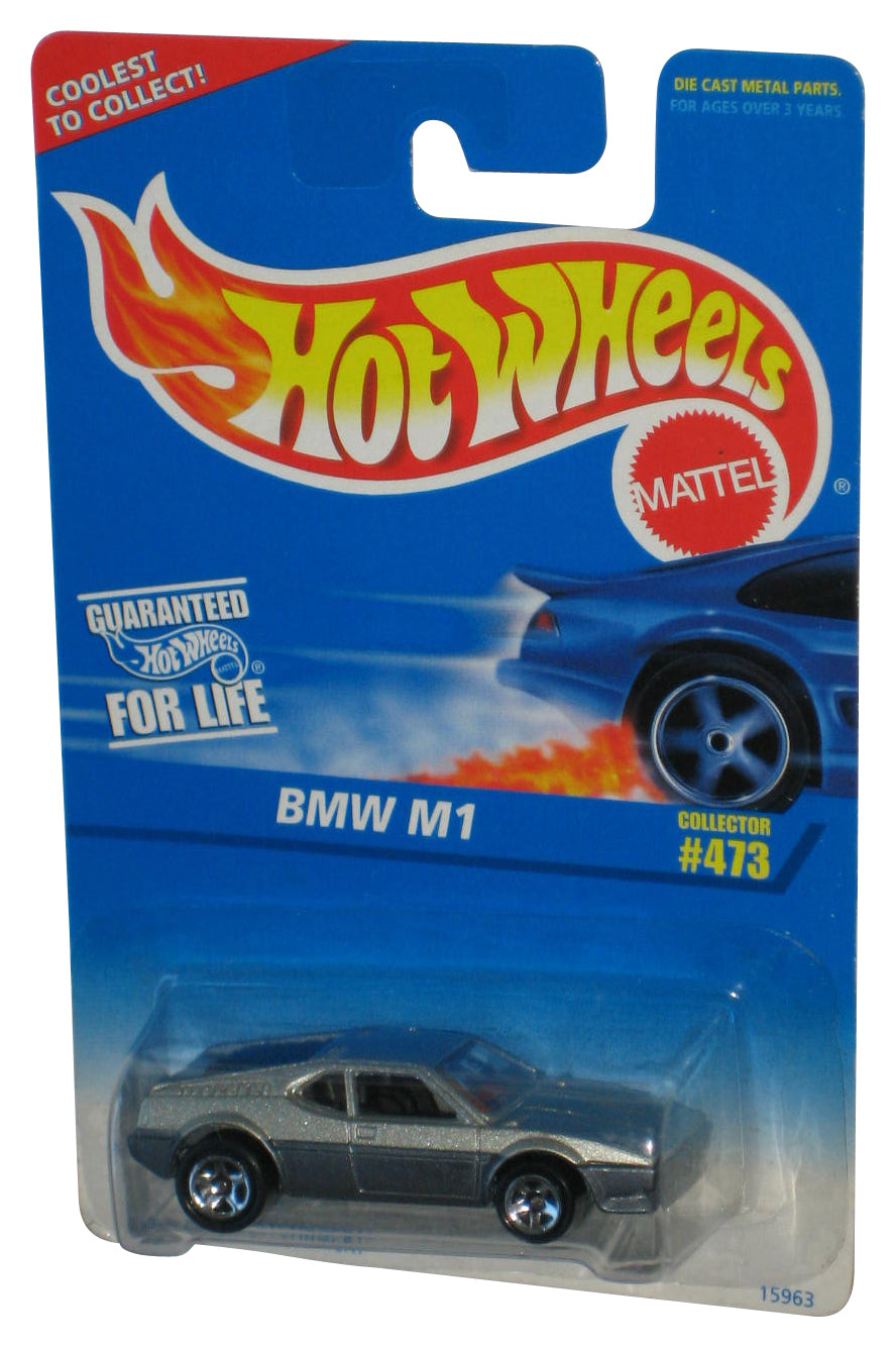 Hot Wheels BMW M1 (1995) Mattel Collector Silver Toy Car #473