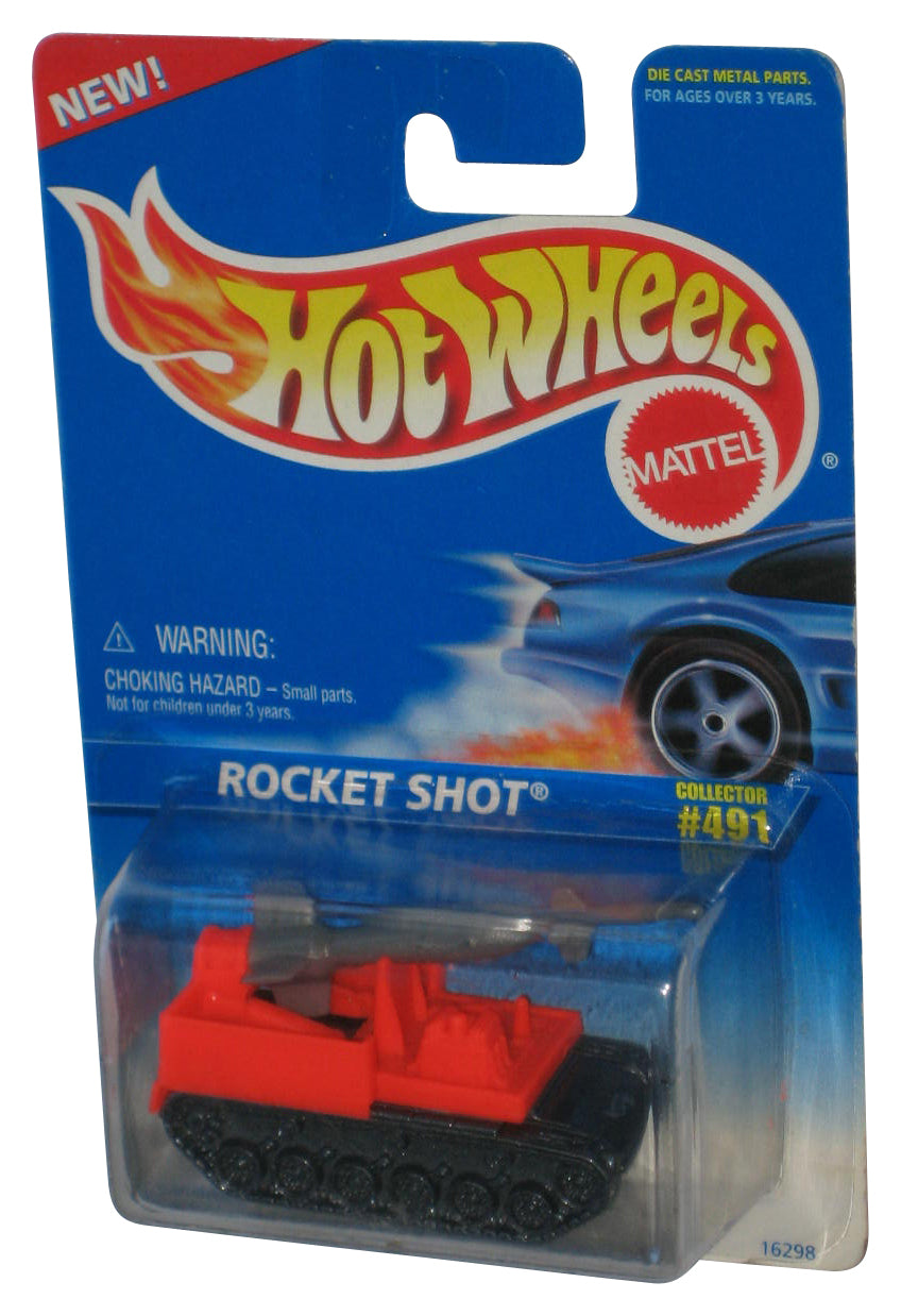 Hot Wheels Rocket Shot Orange Tank with Missile (1995) Collector Toy #491