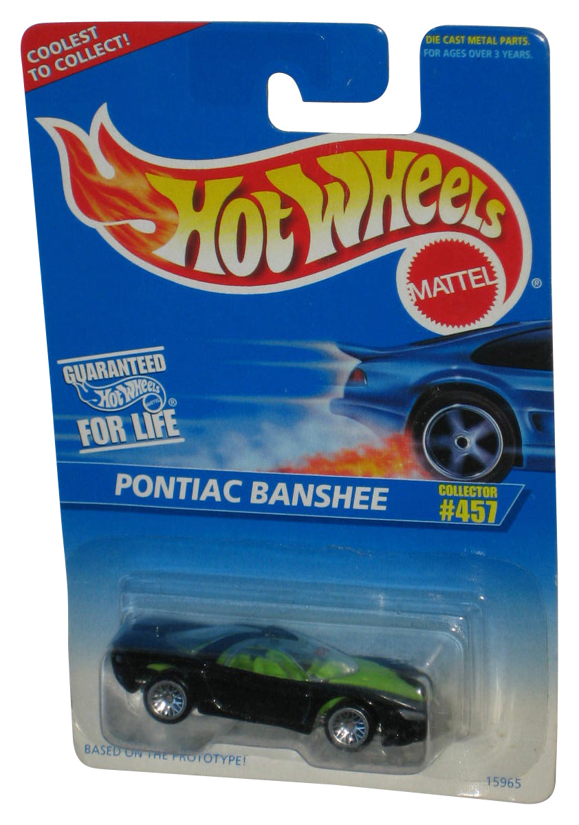 Hot Wheels Pontiac Banshee (1995) Black Collector Toy Car #457