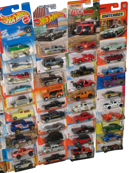 Hot Wheels and Matchbox Mattel Die-Cast Mix Collection - (Lot of 70 Toy Cars)