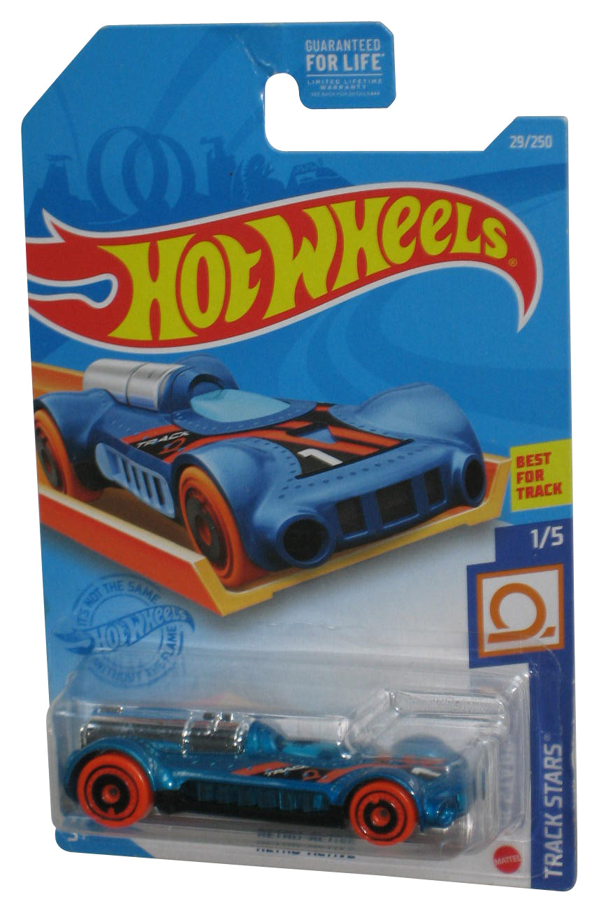 Hot Wheels Track Stars 1/5 (2020) Blue Retro-Active Toy Car 29/250