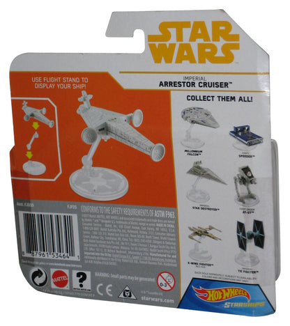 Star Wars Hot Wheels Imperial Arrestor Cruiser (2017) Starships Toy Vehicle - (Card Wear)