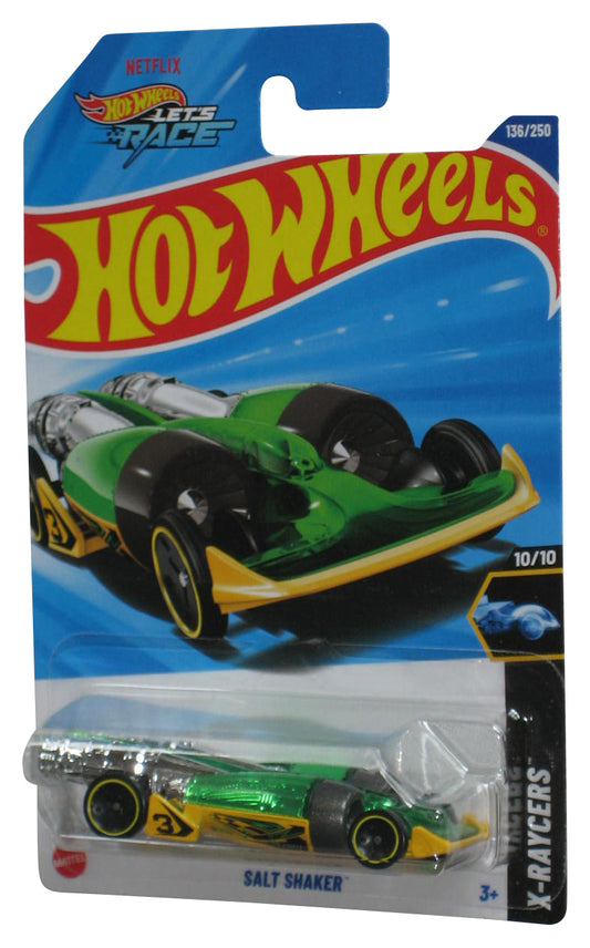 Hot Wheels Let's Race X-Raycers 10/10 (2024) Green Salt Shaker Toy Car 136/250