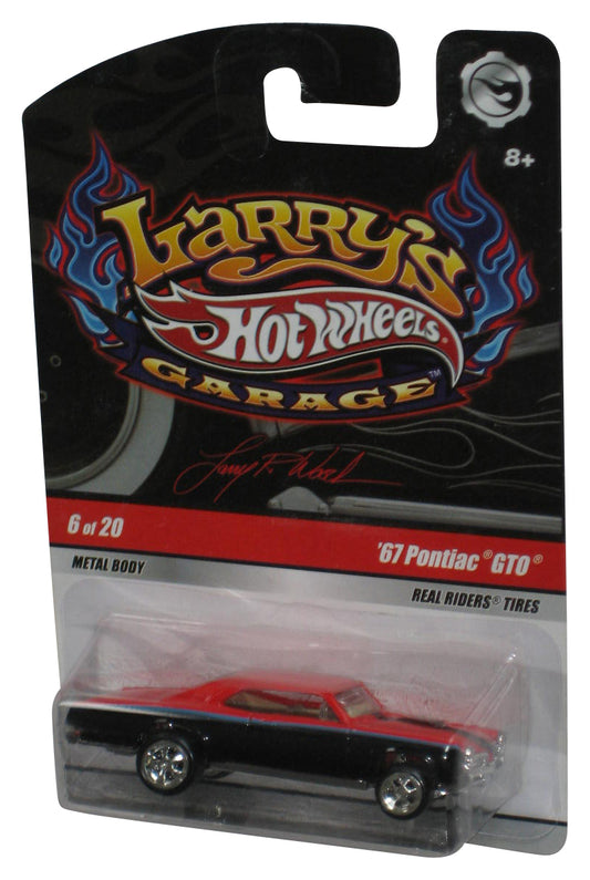 Hot Wheels Larry's Garage (2008) Red & Black '67 Pontiac GTO Real Riders Car 6/20