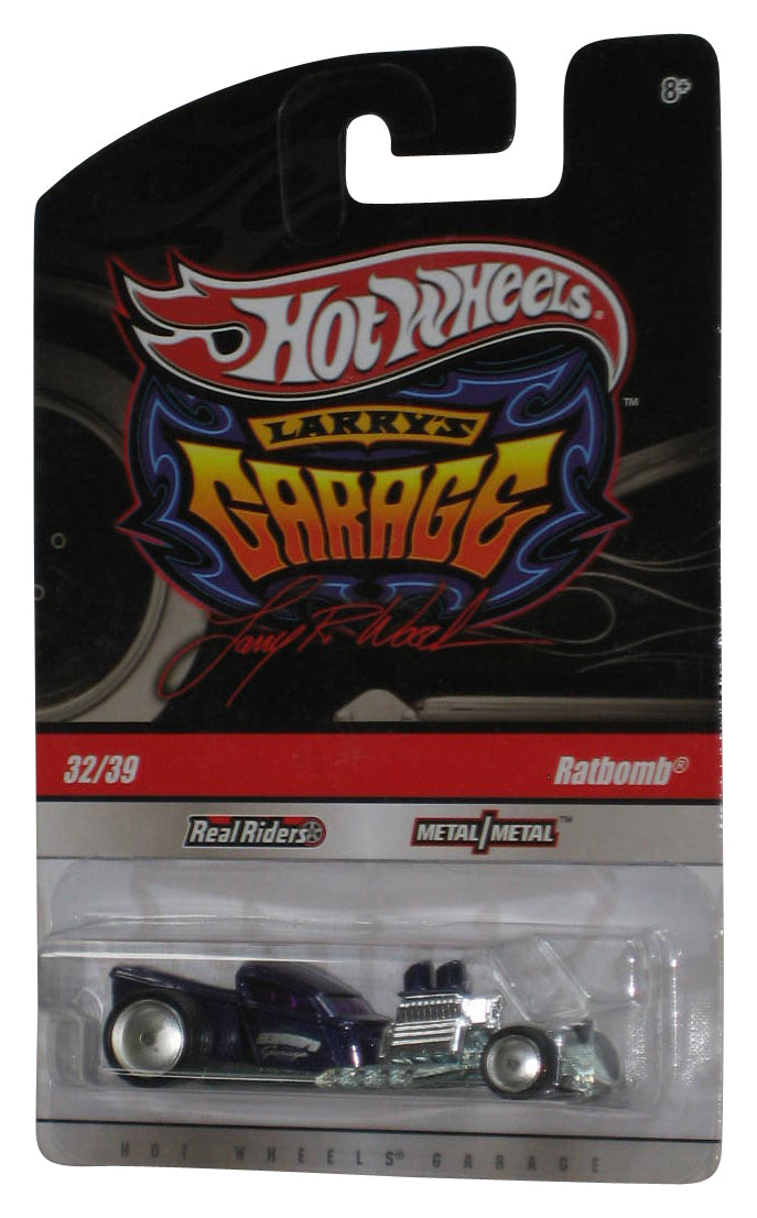 Hot Wheels Larry's Garage (2009) Purple Ratbomb Real Riders Car 32/39