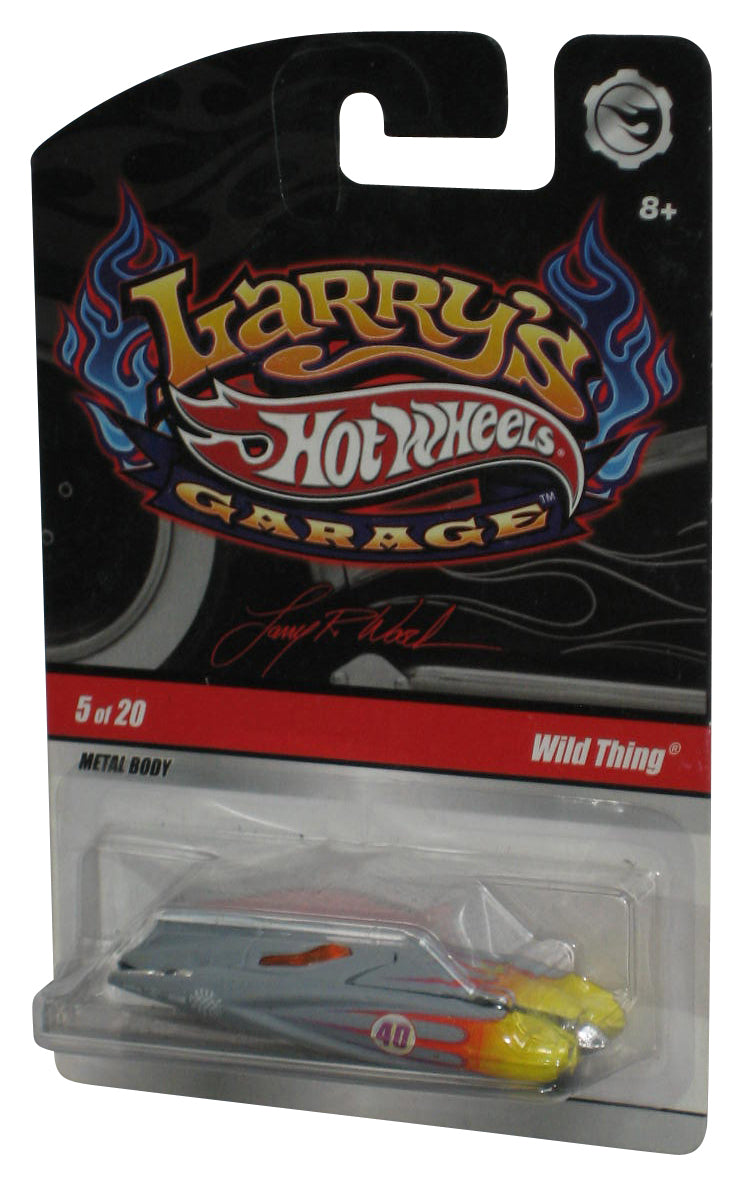 Hot Wheels Larry's Garage (2008) Gray Wild Thing Real Riders Toy Car 5/20 - (Small Dent)
