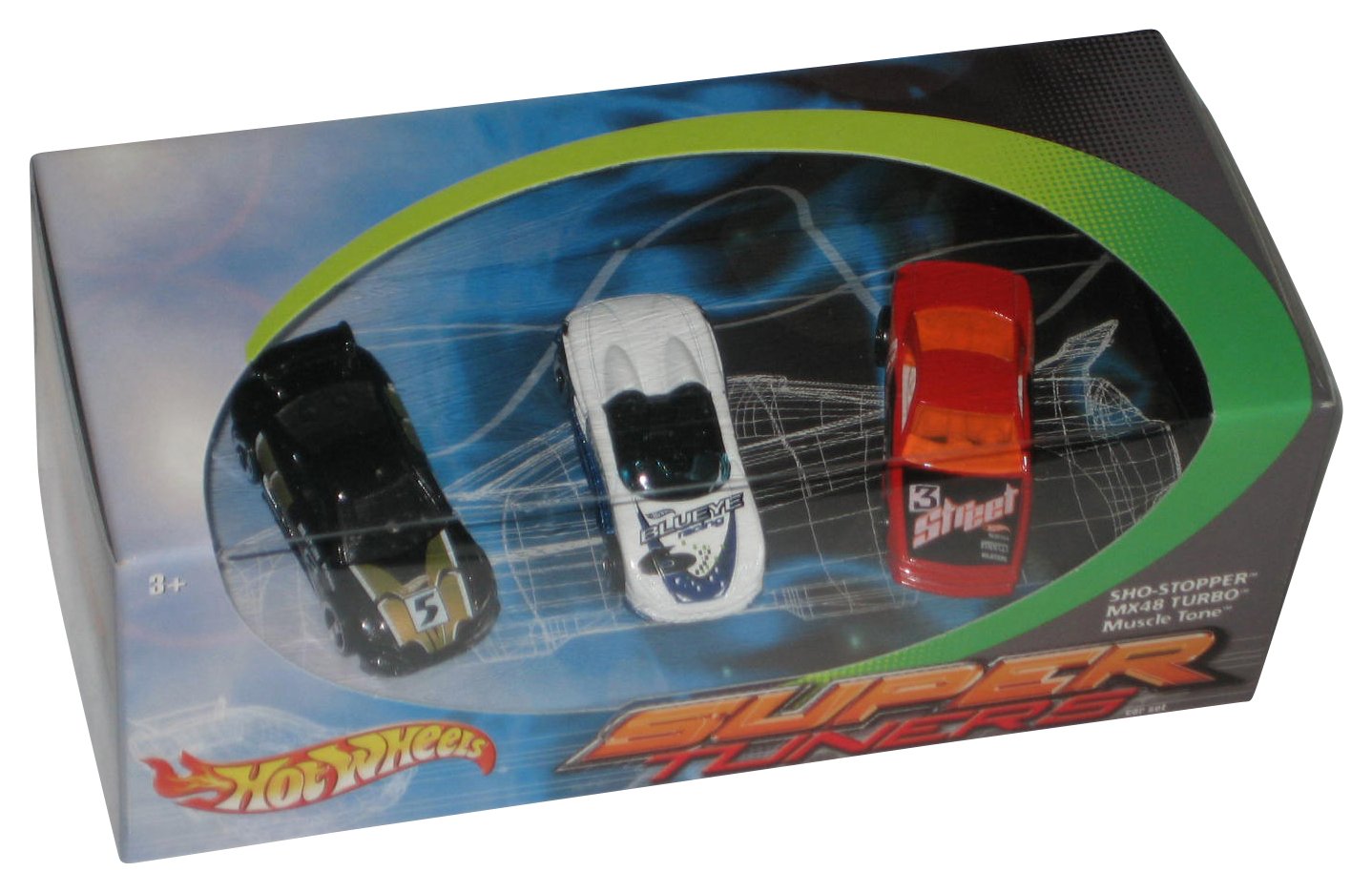 Hot Wheels Super Tuners (2000) Sho-Stopper MX48 Turbo Muscle Tone Toy Car Box Set