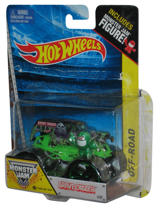 Hot Wheels Monster Jam (2013) Off-Road Grave Digger Toy Truck #39 w/ Mini Figure - (Plastic Loose Card)