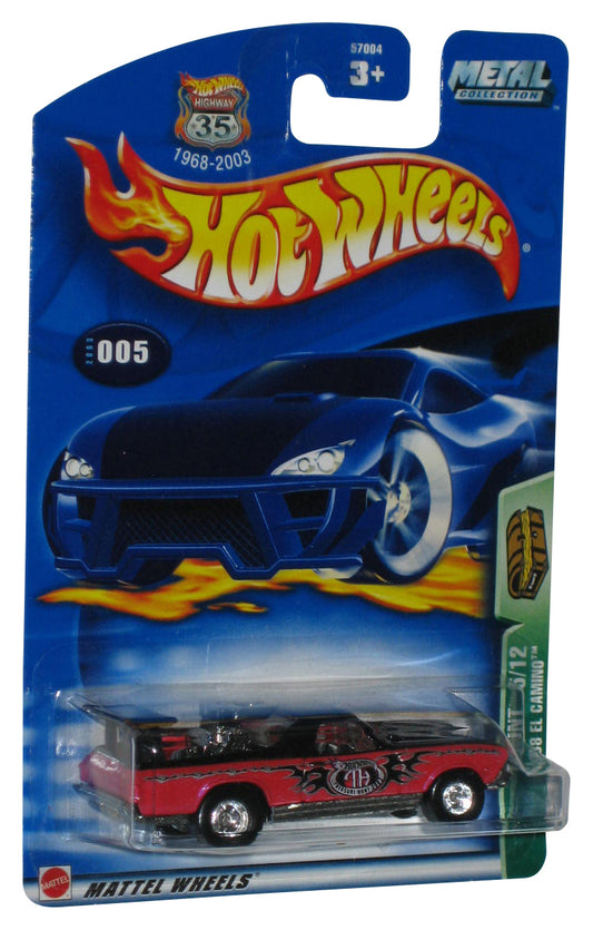 Hot Wheels T-Hunt 5/12 (2003) Pink '68 El Camino Toy Car #005