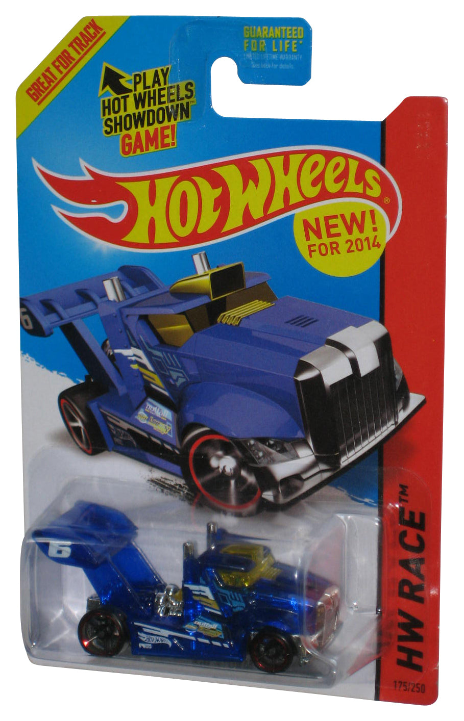 Hot Wheels HW Race (2014) Blue Rig Storm Toy Truck 175/250